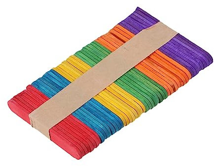 Holzstäbchen zum Basteln 50 Stück Kreative Eisstiel Formen