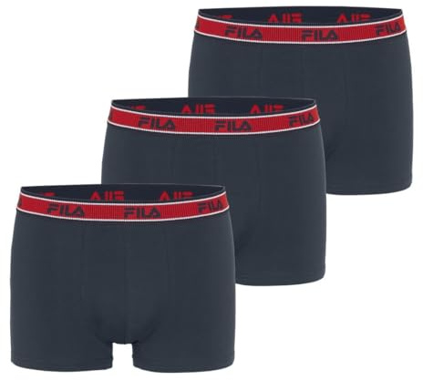 Fila Fi/1bcx3/Fu5333 Boxer Corti Uomo (Pacco da 3)