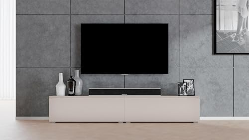 AXLIVING Lowboard beige Loriano 2x100 cm TV Board stehend Kaschmir