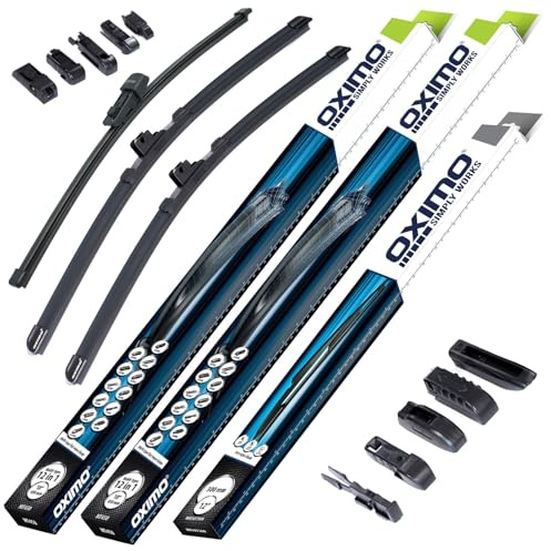 OXIMO Scheibenwischer für VW Golf Plus 6 VI Fließheck ab 2009 | Front und Heckscheibenwischer, 3er Set Wischerblätter - links 700 mm, rechts 700 mm, hinten 330 mm