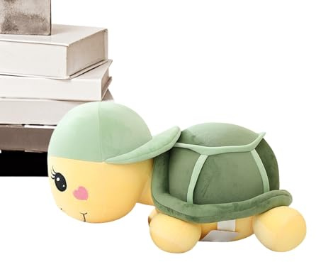qixeuoa Plüschschildkröte Stofftier - Plüsch Schildkröte Mit Design,Niedliche Hautfreundliche Figur Für Kinderzimmer Und Als Reisebegleiter