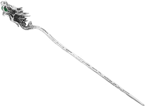 ARTIBETTER Bacchette per Chioma Vintage Donna in Lega di Zinco Argento, Accessori Cinesi Unici per Acconciature Eleganti e Feste, Design Tradizionale Finemente Lavorato