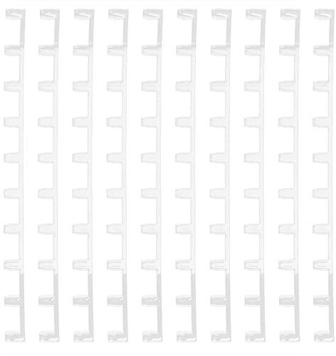 Cocoarm 10 Stück Bienenstock-Rahmen-Abstandshalter, Kunststoff-Bienenstock-Abstandshalter, 36,7 X 2,4 X 1,5 Cm, Rahmenklammern für -Rahmenunterstützung, Anti-Shake-Design, Einfache Installation für