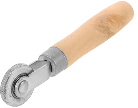 HEMOTON Herramienta para reparar neumáticos de coche con rodillo de presión, conjunto de montaje en madera y acero, alta resistencia al desgaste para profesionales del automóvil