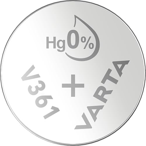 VARTA Batterien V361/SR58 Knopfzelle, 1 Stück, Silver Coin, 1,55V, für elektronische Kleingeräte - Uhren, Autoschlüssel, Fernbedienungen, Waagen
