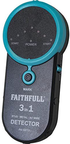 Faithfull DET31 3-in-1 Detector Stud/Metal/Live Wire