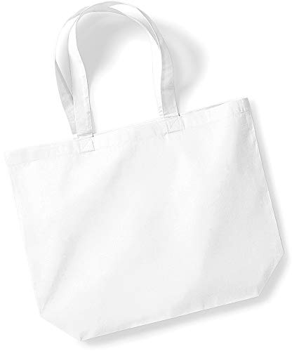 Westford Mill Maxi Bag for Life, 35 x 39 x 13 cm, White