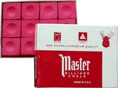 Gesso da Biliardo Master Rosso, dtzd. (Confezione da 12 pezzi)