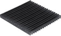 100 Pack of Anti Vibration Pads 4 x 4 x 3/8 All Rubber Vibration isolation pads