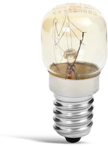 Müller Luz del Horno Bombilla 300 grda Celsius E14 230 V 15 W, transparente