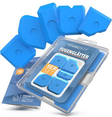 Silikonentferner Werkzeug für Silikonfugen SET - Fugenglätter Fugenkratzer Fliesen Silikon Abzieher Fugen Entferner für Bad Silikonfugenentferner Kit Fliesenfugen Silikon entfernen Werkzeug