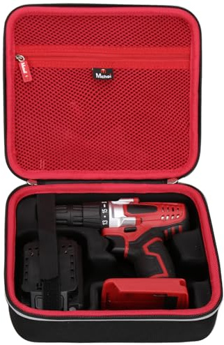 Mchoi Hard Portable Case Fits for A-viD 20V MAX Lithium Ion Cordless Drill Set, 3/8 inches Keyless Chuck, 16 Position and 22pcs Drill/Driver Bits, Case Only