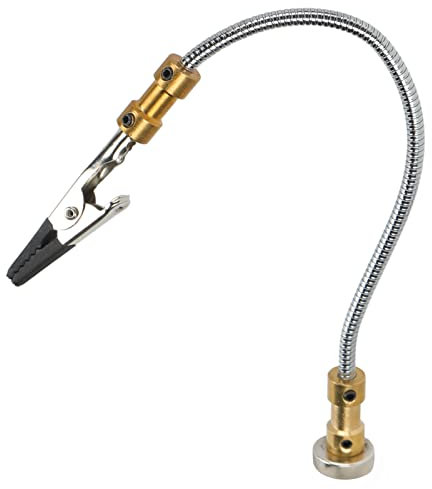 Soldadura de un Solo Brazo Manos Amigas con Base Magnética Soldadura Ajustable Herramienta de Tercera Mano para Ensamblaje de Reparación de Componentes Electrónicos Estación de Ayuda de Taller