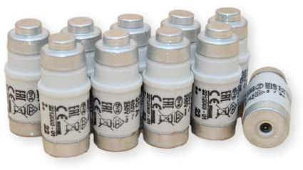 CusoTec Neozed Sicherungen 10er Pack 16A bis 63A D01 und D02 Schmelzeinsätze Schmelzsicherungen (25A)