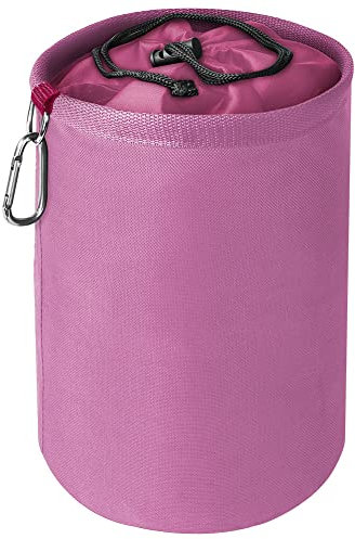 Vicloon Borsa per Mollette da Bucato con Gancio e Chiusura a Cordoncino - Grande Capacità 200 Pezzi (Rosa)