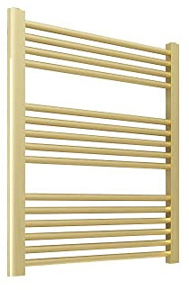 Valve Kings Straight Brushed Brass Ladder Towel Rail Radiators Central Heating Heater - 600 x 800mm…