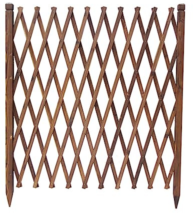 BXKCFYBSQ In-ground Garden Fence, Outdoor Climbing Plant Free-Standing Trellis, Wooden Garden Lattice Fence/Christmas Tree Fence Privacy Fence Screen (Size : H150xL200cm)