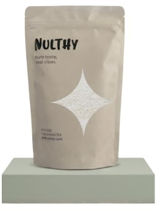 NULTHY Harina de Almendra Desgrasada, 500g | Vegano, Apto Keto, Alto en Proteína, Alto en Fibra, Fuente de Vitamina E