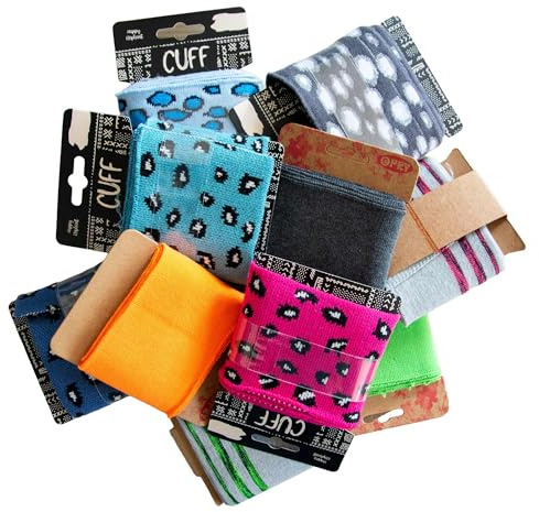maDDma 10 x Verschiedene Cuff Bündchen Strickbündchen elastisch Mixpaket