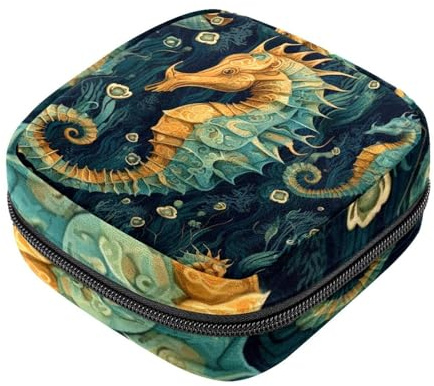 Seahorse-1421 - Borsa per il primo ciclo mestruale, per ragazze e donne, per coppette mestruali femminili