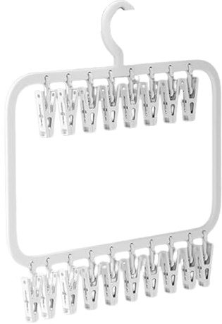 Genérico Hanging Drying Rack - Clothes Drying Hanger | Laundry Drying Rack Folding Sock Hanger | Foldable Hanging Sock Rack | Rotary Wind-Sock Laundry Rack Drying Rack | Clips Folding Laundry Hanger