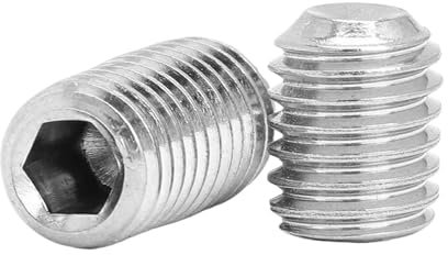 Aqxypas 10 Teile/los Innensechskant-stellschraube Ringschneide Edelstahl M5 Kopflose Innensechskant-gewindestift DIN916(20mm x10pcs)