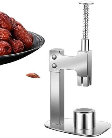 Entkerner für rote Datteln, Entkerner für rote Datteln | Kirschkernabscheider aus Edelstahl,Mehrzweck-Fruchtentkerner, tragbare Kirschkernpresse für rote Datteln, Jujubefrüchte