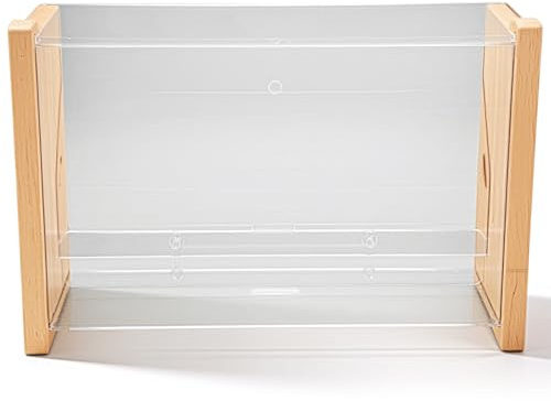 Automatic Bird Feeder, Acrylic Chick Feeder No Mess Bird Food Box Adjustable Automatic Top Opening Feeder for Chickens Suitable for Budgies Cockatiel Quails