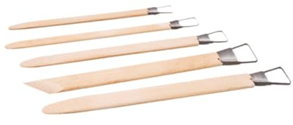 Harilla 5X Carving Tools Craft Trimming Ceramic Tools Set Bildhahrungsmittel robuste Tonmodellierungsforming -Messer -Kit zum Schnitzen von DIY