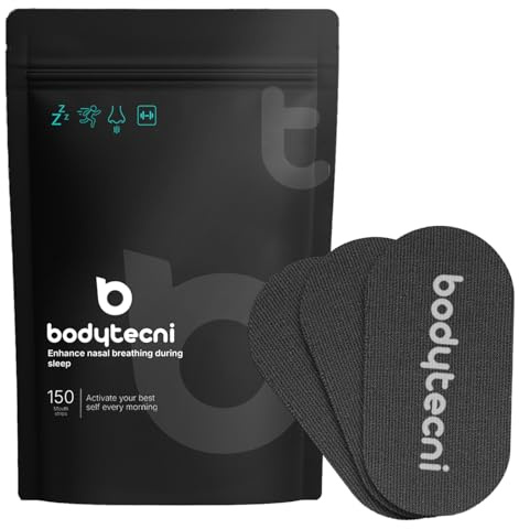 Bodytecni® MEGAPACK 150 Cintas Bucales Premium | Tiras Bucales Antirronquidos | Mouth tape | Tira Bucal para Dormir y Dejar de Roncar | Cinta Bucal para Mejorar la Respiración y Calidad del Sueño