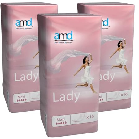 Compresas Incontinencia Mujer 48 Unidades. Femeninas Tecnología Avanzada Sistema Antiolor. Absorción Maxi Compresas Perdidas de Orina.