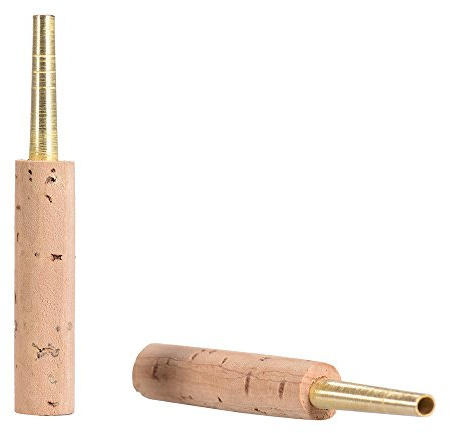 Oboenrohre mit Kork 18 Stück 47 mm Kupferrohr fein eingestellt Kunststoffetui für Oboe