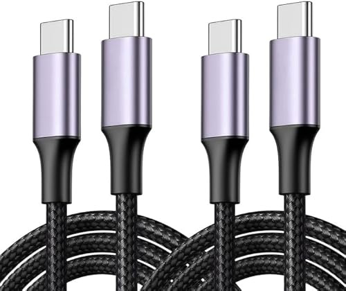 Hawpasy 2 PCS Cavo USB C a USB C PD 60W 1M, Cavo Type-C per Carica Rapida fino a 60W, Compatibile con Dispositivi C, Cavo C to C