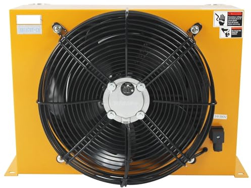 Enfriador de aire de aceite hidráulico AH1470T-CA de 8,8 kW y ventilador de radiador hidráulico de 200 l/min for máquina herramienta CNC fuertes vientos(DC24V)