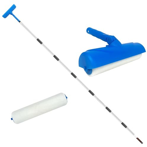 Long Paint Roller – Paint Tool, 10 Inch Adjustable Anti-splash Roller Brush Set, Heavy Duty Wall Paint Applicator | Home Kitchen Bathroom Room G