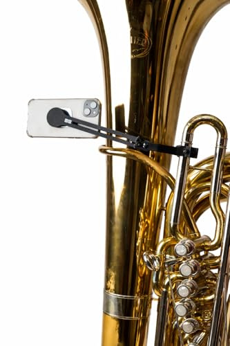 3DTONE Atril de Tuba para móvil - Soporte para ebook para tuba - Atril de Marcha para partituras digitales - Lira de Tuba para móvil