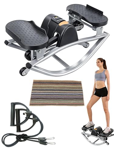 2026 New Rocking Stepper Side to Side for Exercise at Home, Fitness Rocker, Lateral Workout Machine, Women Mini Stair Gym Equipment for Apartment Dorm Office Dormitory, 330 Lbs Capacity