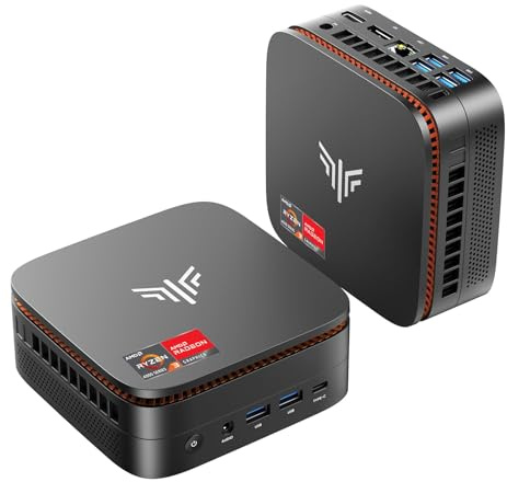 ACEMAGICIAN Mini PC, AMD Ryzen 4300U jusqu'à 3,7 GHz,16 Go DDR4 256 Go M.2 SSD Micro Ordinateur de Bureau, 4K UHD HDMI+DP+Type-C, WLAN, Bluetooth 4.2, Gigabit Ethernet, Mini Ordinateur