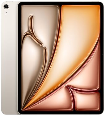Apple iPad Air 13-inch (M4): Liquid Retina Display, 512GB, 12MP Front/Back Camera, Wi-Fi 7 with Apple N1, Touch ID, All-Day Battery Life — Starlight