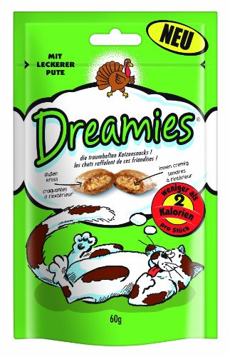Dreamies Katzensnack mit Pute, 3er Pack (3 x 60g)