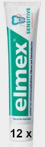 12 elmex Sensitive Zahnpasta Zahncreme je 75 ml