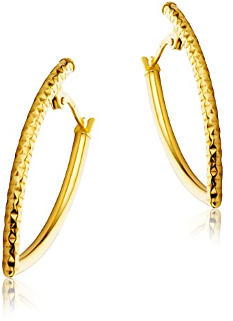 Miore Ohrringe Damen Gelbgold 9 Karat / 375 Gold Creolen