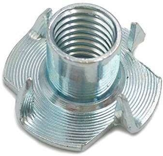 PARCO Einschlagmuttern M10x11mm, verzinkt, 100 Stück Einschraubmuttern, Gewindeeinschlagmuttern, Einpressmuttern, Gewindebuchsen mit 4 Spitzen - für eine Vielzahl an Befestigungsmöglichkeiten