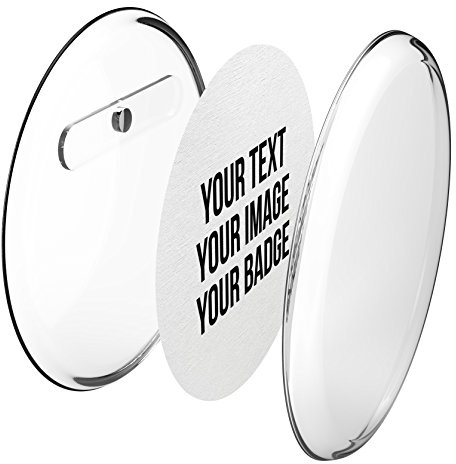 Buttons mit Kühlschrank-Magnet selber machen (56 mm, 50 Stück) – Ansteckbuttons Set mit A4-Buttonpapier