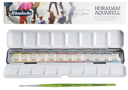 Schmincke HORADAM AQUARELL METALLKASTEN 12X1/2 N. Classic Selection.made in Germany