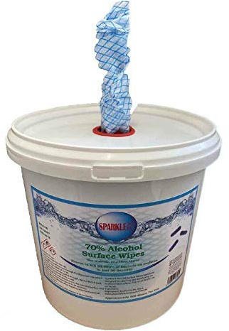 We Can Source It Ltd - 70% Alcohol Surface Disinfectant Wipes - Large Tub of 1000 Wipes
