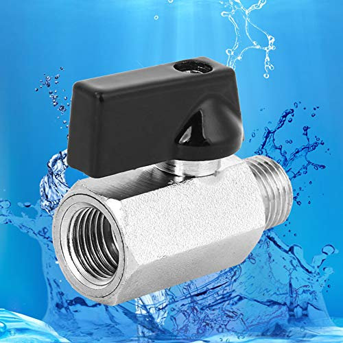 2 Pièces Mini Vanne à Bille en Laiton, G1/4 Mini Soufflage abrasif en Laiton Vanne à Bille Pneumatique Compresseurs D'air accessoires de Vannes