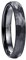 Vakki Wolframcarbid Herren Ring Schwarz - Gehämmerter Matt Wolfram Ring 4mm Größe 62(19.7)