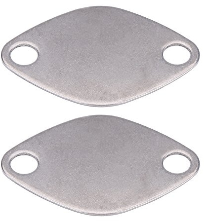 EGR Blanking Plate, 2 Pcs 8mm Stainless Steel EGR Valve Blanking Block Plate Kit EGR Valve Plate for Espace Laguna Master