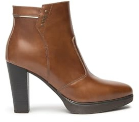 Nero Giardini Botín vestir de piel, con tacón y plataforma - 513811D para: MUJER color: CUERO talla: 39